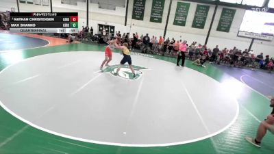 172-193 lbs Quarterfinal - Nathan Christensen, Sandwich Wrestling Club vs Max Shanno, Riverside