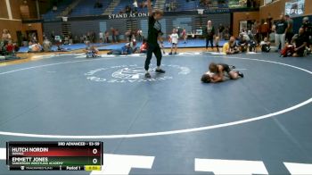 53-59 lbs Round 3 - Emmett Jones, Sanderson Wrestling Academy vs Hutch Nordin, Ravage