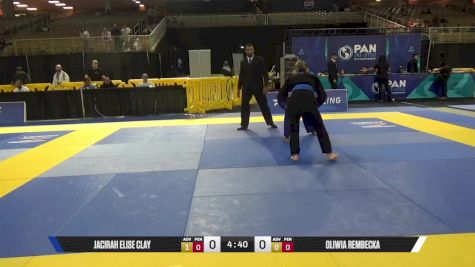 Oliwia Rembecka vs Jacirah Elise Clay 2025 Pan Jiu Jitsu IBJJF Championship