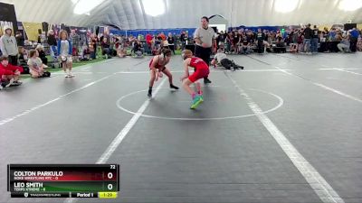 72 lbs Round 6 (8 Team) - Leo Smith, Terps Xtreme vs Colton Parkulo, Noke Wrestling RTC