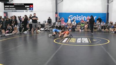 43 lbs Rr Rnd 3 - Avery Riley, MPOWER Girls Wrestling Club - W vs Anna Brasiel, Ohio Goons - W