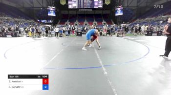 182 lbs Rnd Of 16 - Brayden Koester, Iowa vs Ben Schultz, Minnesota