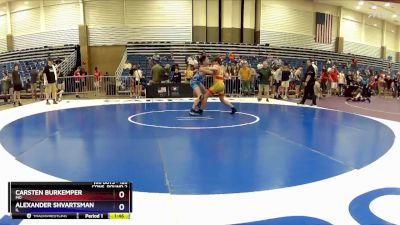 126 lbs Cons. Round 2 - Carsten Burkemper, MO vs Alexander Shvartsman, IL