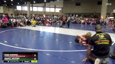 130+140 Round 2 - Gage Dawkins, Lawrence County Wrestling Club vs Ernest Watkins, Rabbit Wrestling Club