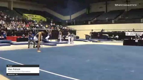 Mac Pollock - Floor, Nebraska School of Gymnastics - 2021 USA Gymnastics Development Program National Championships