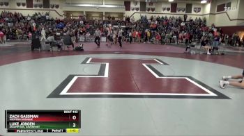 JV-22 lbs 5th Place Match - Zach Gassman, Western Dubuque vs Luke Jobgen, Assumption, Davenport