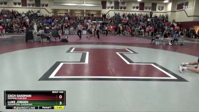 JV-22 lbs 5th Place Match - Zach Gassman, Western Dubuque vs Luke Jobgen, Assumption, Davenport