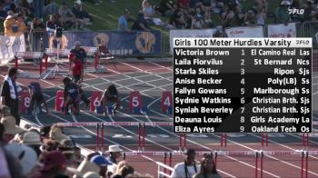 High School Girls' 100m Hurdles Varsity, Semi-Finals 2