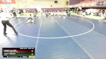 G105-109 lbs Round 2 - Myah French, Utah vs Maisey Blaser, Wasatch Wrestling Club