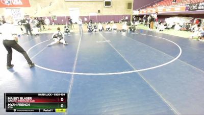 G105-109 lbs Round 2 - Myah French, Utah vs Maisey Blaser, Wasatch Wrestling Club