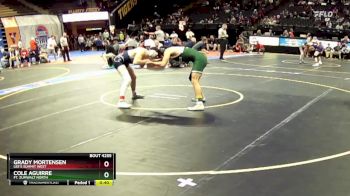 150 Class 4 lbs Cons. Round 2 - Grady Mortensen, Lee`s Summit West vs Cole Aguirre, Ft. Zumwalt North