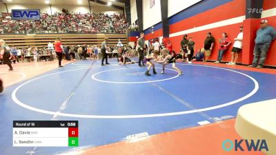 55 lbs Round Of 16 - Achilles Davie, Salina Wrestling Club vs Luke Sandlin, Vian Wrestling Club