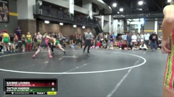 155 lbs Round 1 (4 Team) - Taytum Maddox, Queens Of The Corn Red vs Kaybrie Lovrien, Braided Brutes Wrestling