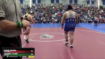 285 lbs Cons. Round 2 - Ayoub Arafeh, Springfield vs Maxwell Clark, Eastside