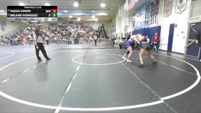 130 lbs Cons. Round 3 - Melanie Rodriguez, Santa Fe vs Anavai Swider, Northwood