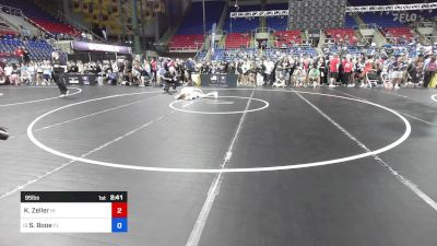 95 lbs Cons 8 #2 - Kaylie Zeller, HI vs Sophie Booe, FL