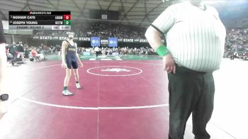 Boys 1B/2B 113 Champ. Round 2 - Joseph Young, Kettle Falls vs Rodger Cate, Lake Roosevelt