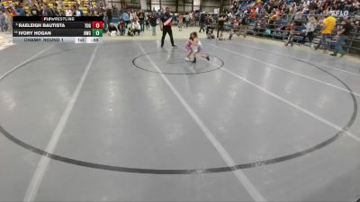 40 lbs Champ. Round 1 - Raeleigh Bautista, Touch Of Gold vs Ivory Hogan, Remnant Wrestling Club