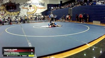 100 lbs Quarterfinal - Madelyn Jones, James W. Robinson vs Swaiya Marshall, Alexandria City High School