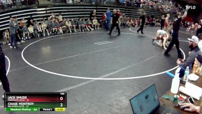 140 lbs Quarterfinals (8 Team) - Jack Smude, Minnesota Gold vs Chase Montroy, Oklahoma Elite