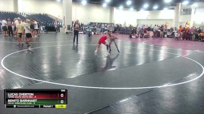 106 lbs Finals (8 Team) - Benito Barnhart, Celtic Wrestling Club vs Lucas Overton, Terre Haute South Red