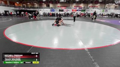165 lbs Champ. Round 3 - Travis Waldner, Montana State-Northern vs Mitchell Freeman, University Of Rio Grande