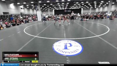 135 lbs Quarterfinal - Abby Estrada, 512 Outlaw Wrestling vs Hayli Fletcher, Team Nazar Training Center