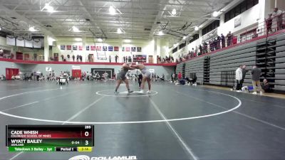 285 lbs Cons. Round 3 - Cade Whish, Colorado School Of Mines vs Wyatt Bailey, Ashland