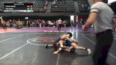 141 lbs Quarterfinal - Cole Cross, Eastern Oregon University (OR) vs Bo Davis, Corban University