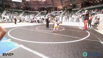 46 lbs Consi Of 16 #2 - Ace Treleaven, Tulsa North Mabee Stampede vs Walker Cartwright, Keystone Wrestling Club