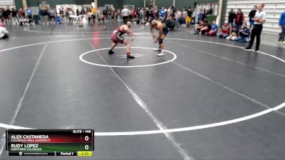 149 lbs Semifinal - Rudy Lopez, Northern Colorado vs Alex Castaneda, Colorado Mesa University