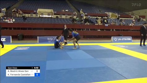 Ana Beatriz Alves Sant'anna vs Karen Fernanda Castellanos Roble 2024 Pan IBJJF Jiu-Jitsu No-Gi Championship