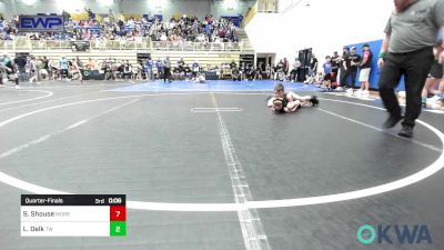 64 lbs Semifinal - Sawyer Shouse, Morrison Takedown Club vs Hunter Ramsey, Newkirk Takedown Club