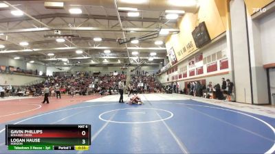 113 lbs Cons. Round 5 - Logan Hause, Horizon vs Gavin Phillips, Boulder Creek