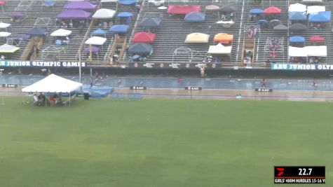 Youth Girls' 400m Hurdles, Finals 1 - Age 15-16