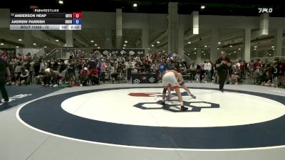70 lbs Champ. Round 2 - Anderson Heap, CLT Regional Training Center vs Andrew Parrish, Cornell College