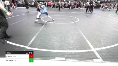 92 lbs Round Of 16 - Owen Koss, R.A.W. vs Makel Page, Junction City Wrestling Club