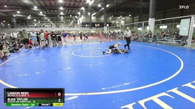 90 lbs Round 4 (6 Team) - Elias Taylor, RALEIGH ARE WRESTLING vs Landon Reed, BELIEVE TO ACHIEVE
