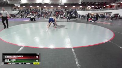 149 lbs Cons. Round 3 - Jake Moon, Oklahoma City vs William Sprenger, Dickinson State (N.D.)