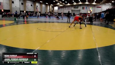 125 lbs Cons. Round 4 - Noah Gurule, Western Colorado University vs Angel Moreno-Rodriguez, Rochester Community & Tech. College