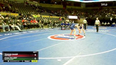 144 Class 1 lbs Cons. Round 1 - Teagan Sharp, Cole Camp vs Evan Fallert, Valle Catholic