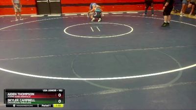 182 lbs Semifinal - Aiden Thompson, Young Guns Nashville vs Skyler Campbell, Crossroads Wrestling