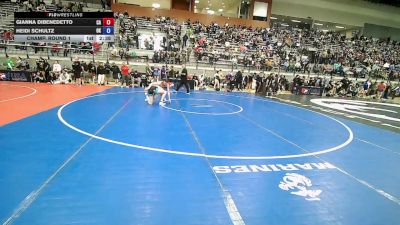 U20 Women - 65 lbs Champ. Round 1 - Gianna DiBenedetto, CA vs Heidi Schultz, OK