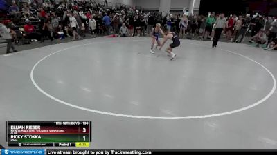 138 lbs Cons. Round 2 - Elijah Rieser, New Ulm Rolling Thunder Wrestling Club vs Ricky Stokka, Iowa