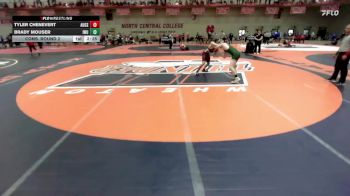 125 lbs Cons. Round 2 - Brady Mouser, Illinois Wesleyan vs Tyler Chenevert, Augsburg