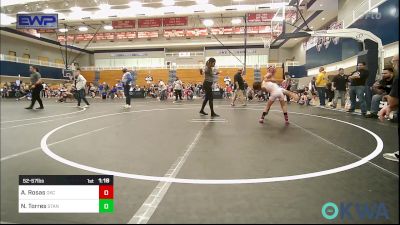 52-57 lbs Rr Rnd 2 - Avery Rosas, OKC Saints Wrestling vs Noah Torres, Standfast OKC