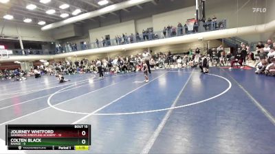 46 lbs Quarters & 1st Wb (16 Team) - Colten Black, Ravage vs Journey Whitford, Sanderson Wrestling Academy