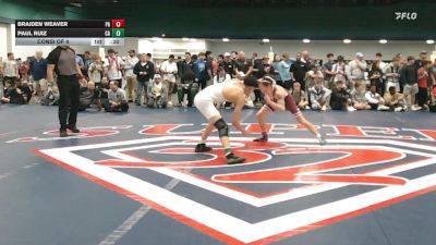 126 lbs Consi Of 4 - Braiden Weaver, PA vs Paul Ruiz, CA