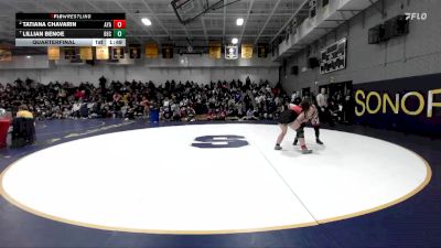 155 lbs Quarterfinal - Lillian Benoe, Beckman vs Tatiana Chavarin, Ayala