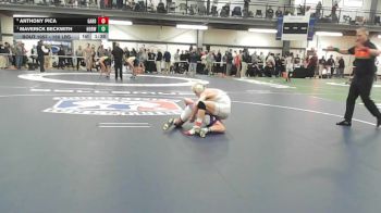 150 lbs Quarterfinal - Anthony Pica, Garden City vs Maverick Beckwith, Norwich